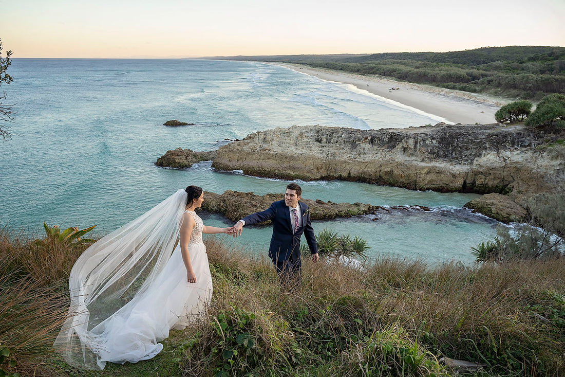 An incredible (but affordable) pop up wedding on Stradbroke Island