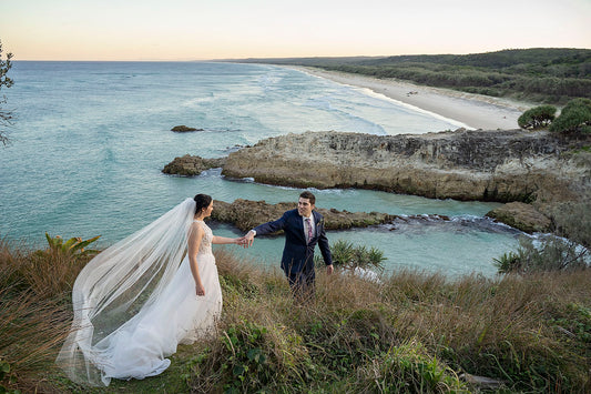 An incredible (but affordable) pop up wedding on Stradbroke Island