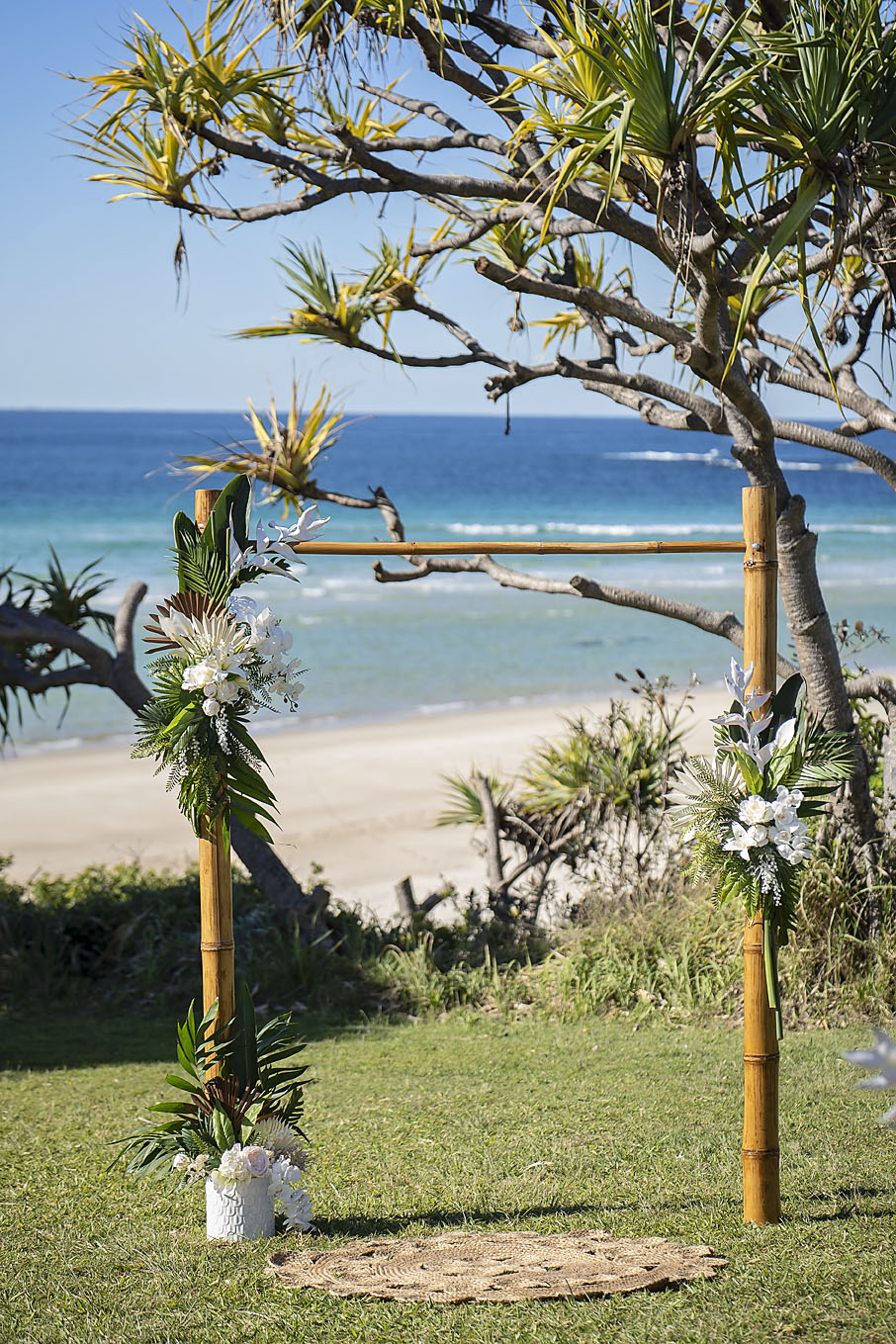 Ceremony styling - North Stradbroke Island