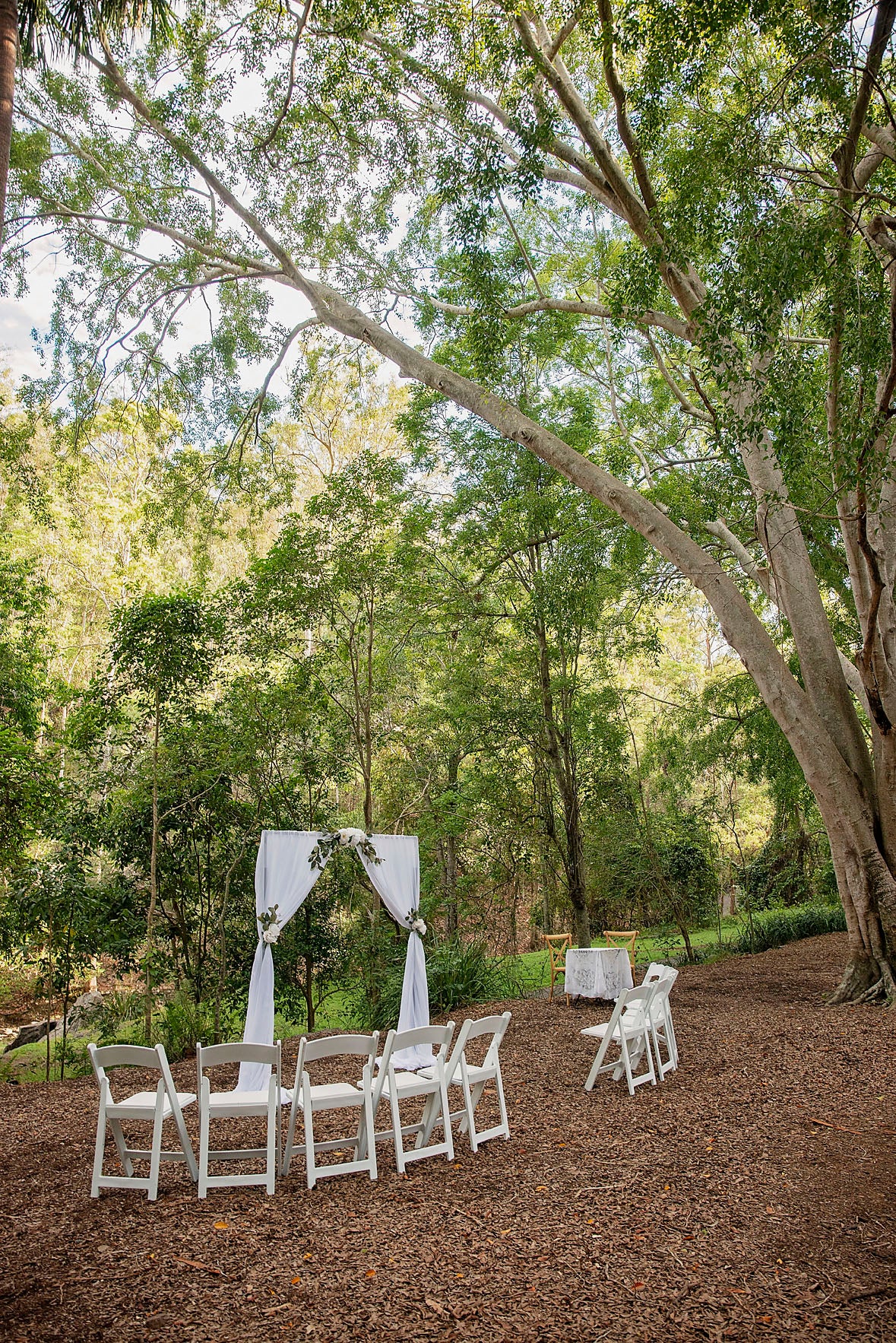 Ceremony styling - Simple drapery