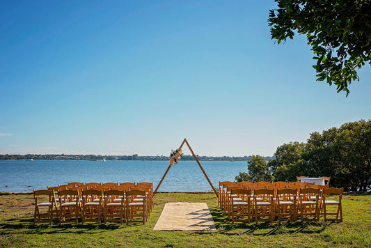 Ceremony styling - Triangle arbour