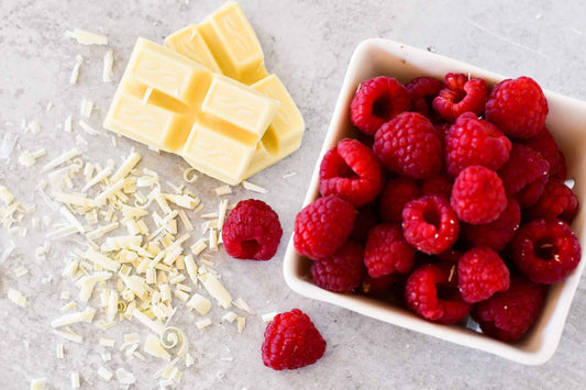 Cake flavour - White Choc Mud with Raspberry Swirl