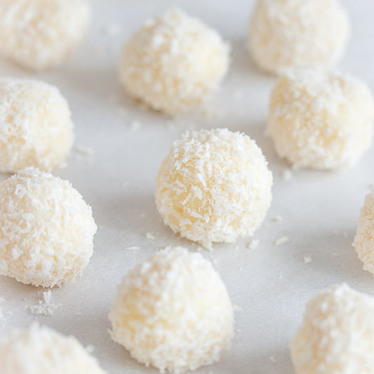 Cake flavour - White Choc Mud & Coconut