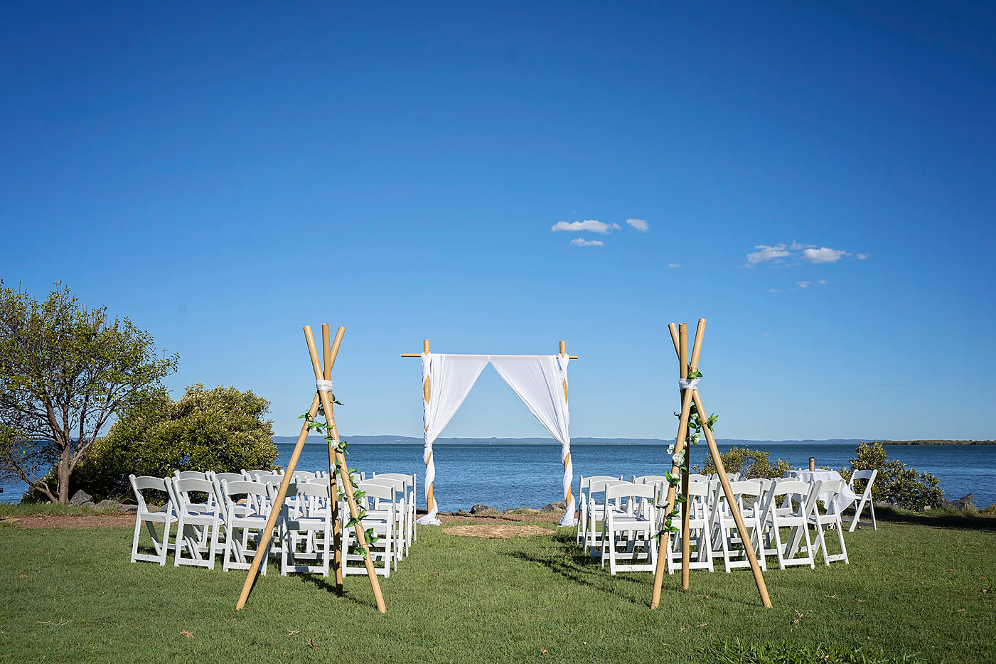 Ceremony styling - Bamboo bliss