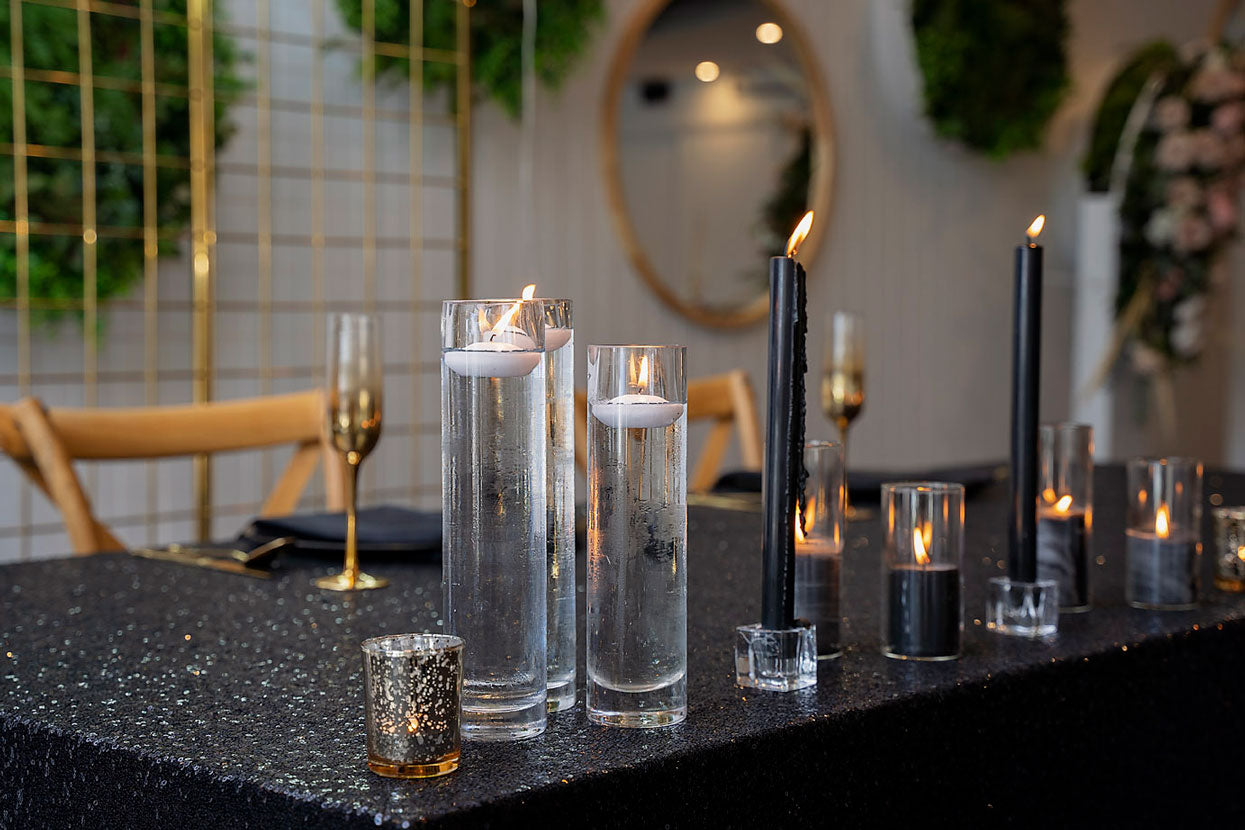 Reception Styling - Midnight Rendezvous