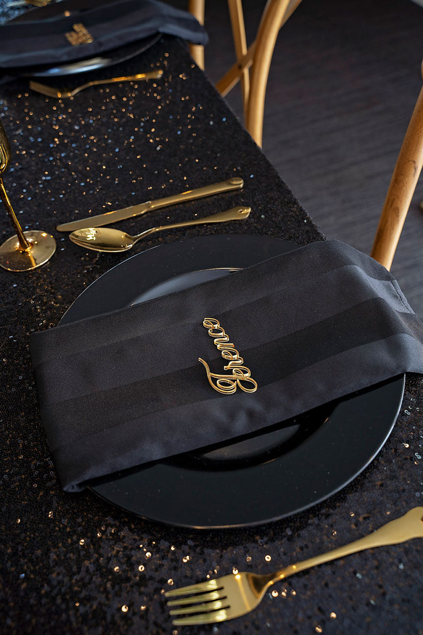 Reception Styling - Midnight Rendezvous