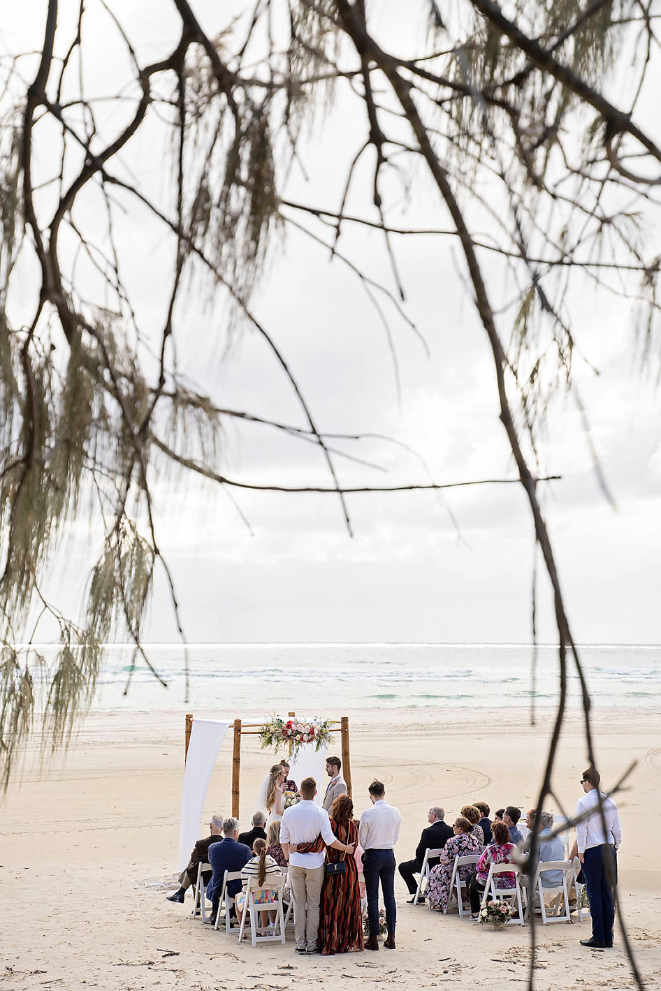 Ceremony styling - Bamboo cabana 4 post